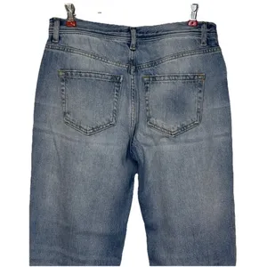 We The Free Women's Jeans Distressed Ripped Button Fly Crop Raw‎ Hem Denim 26 thumbnail 9