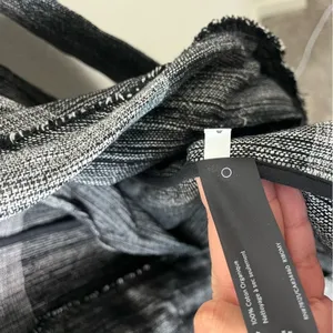 Eileen Fisher‎ Cotton Colorblocked Jacket Shawl Grey Womens Size XXS / XS thumbnail 7