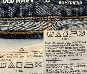 Old Navy Womens Shorts Blue Jean Denim Mid Rise Boyfriend Distress Plus Size 22 thumbnail 11
