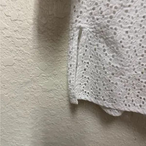 TALBOTS Woman White Eyelet Blouse thumbnail 5