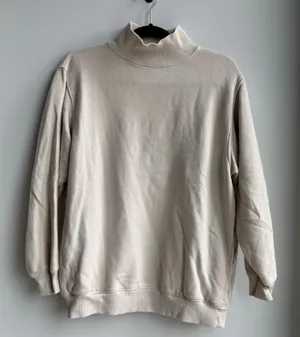 Aerie Cream Cowl Neck Sweatshirt Size XS thumbnail 1