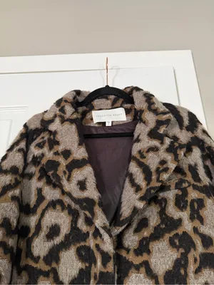Veronica Beard Alpaca Wool Blend Long Textured Coat Jacket thumbnail 3