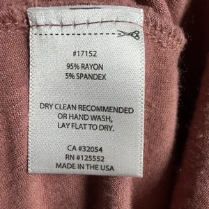 Anthropologie Dolan Knotted Taya Dress M Mauve Pink Twist Front Fit Flare‎ Chic thumbnail 9