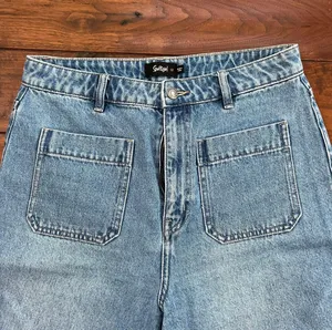 High Rise Wide Leg Crop Jeans thumbnail 3