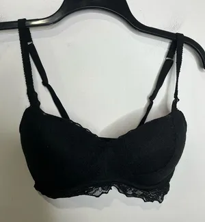 PINK Victoria’s Secret black lace padded bralette size small (D-DD cup) sexy‎ thumbnail 1