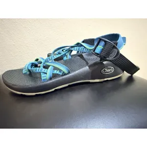 Chacos Chaco River Hiking Sandals Women Size 7 Aqua Blue Green Adjustable Straps Vibram thumbnail 3
