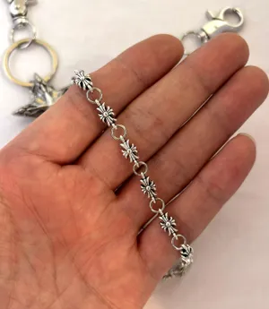 Pentagram Star Cross Pants Chain for Men Women,Jeans Chain,Keys Chain,Biker Wallet Chain,Streetwear Punk Hip Hop Unisex Style thumbnail 5