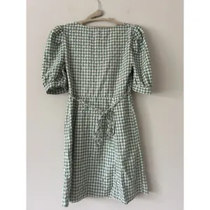 Nobody’s Child Penny Mini Dress In Green Gingham Size 6 Summer Cottagecore thumbnail 2