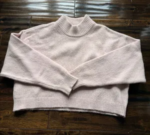 Aritzia Sunday Best Pale Pink Mockneck Sweater thumbnail 1