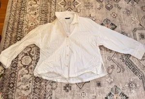 White Long Sleeve ZARA Button Down thumbnail 1