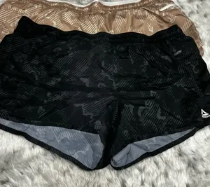 Reebok XL Black and Tan Women's Shorts 2 pc thumbnail 1