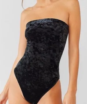 Urban Outfitters Black Velvet Bodysuit thumbnail 2