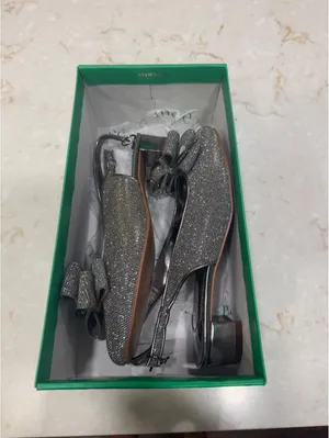 Size 8 J. Reneé Tanay slingback pumps Silver thumbnail 3