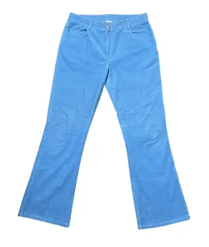 Lilly Pulitzer Vintage White Label Blue Bootcut Corduroy Jeans Size 4 thumbnail 1