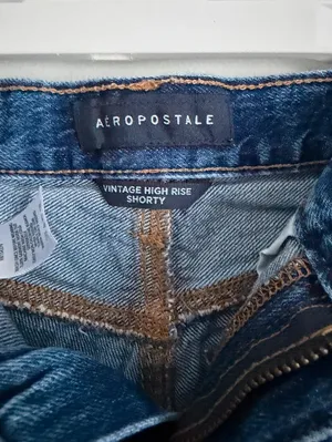 Aeropostale Vintage High Rise Shorty Distressed Denim Shorts 00 thumbnail 3