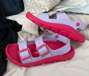 Birkenstock Mogami Birko - pink & purple thumbnail 1