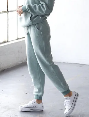 Feat BlanketBlend Joggers seafoam green sz Medium. thumbnail 1