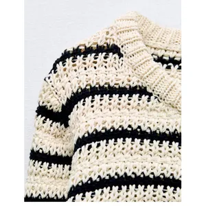 STRIPED KNIT CARDIGAN thumbnail 5