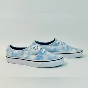 Vans Authenitc Tie Dye Blue and White size 6.5 thumbnail 2
