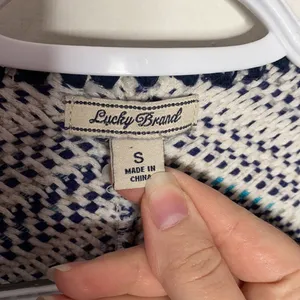 Lucky Brand Pottery boho fringed cardigan sz S thumbnail 10