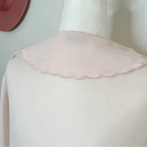 Vintage Etienne NWT Dead stock Pink Floral Embellished Top S thumbnail 8