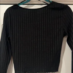 Princess Polly Black Abigail Ribbed Wrap top size‎ 8 thumbnail 7