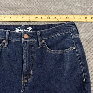 Seven7 Skinny Jeans 12 Dark Wash Blue High Rise Everyday Stretch Denim Pockets thumbnail 5