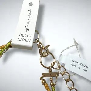 Free People Waikiki Belly Chain NWT Whimsical Charm Charms Beads Body Jewelry thumbnail 5