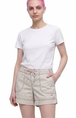NIKE Khaki/Beige Utility Shorts with Contrast Stitch & Drawstring Stretch Medium thumbnail 1