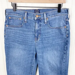 J. Crew Factory Relaxed Boyfriend Jean All-day Stretch Blue Denim BM466 Size 27 thumbnail 5