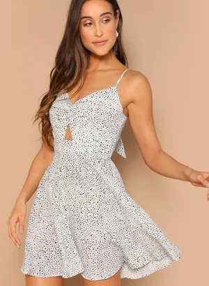 SheIn Polka Dot Dress thumbnail 1