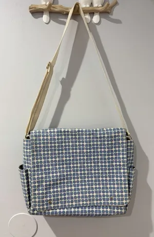 KATE SPADE Diaper Messenger Bag Noel Jacquard Canvas Large Vintage‎ RaRe S thumbnail 1