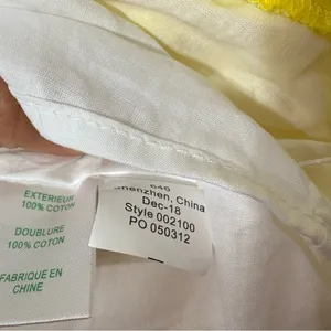 Lilly Pulitzer Blossom Eyelet Dress Pineapple Juice Yellow Sundress Size 0 thumbnail 11