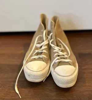 Brown Suede Platform Converse thumbnail 1