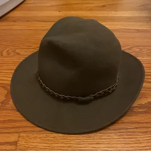 Brown Fedora Hat 100% Wool Made in USA small thumbnail 4