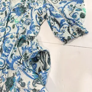 HALE BOB Roxie Dress Blue Floral Pockets SMALL thumbnail 7