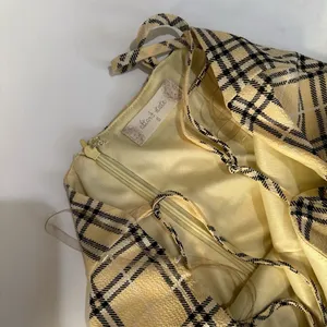 Altar'd State Yellow Plaid Mini Dress Clueless Preppy Y2K Ruffle Hem thumbnail 3