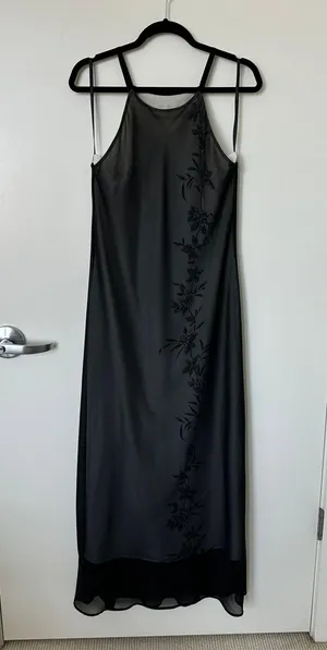 Vintage Halter Maxi Dress - Size 9/10 thumbnail 1