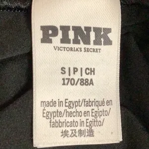 Victoria's Secret PINK Size Small Black Long Sleeve Top. Preloved thumbnail 5