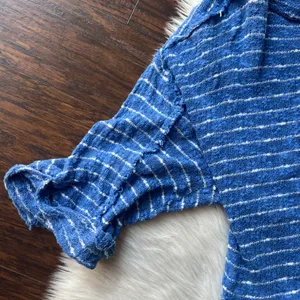 We The Free Island Girl Hacci Blue Striped Oversized Top thumbnail 4