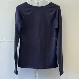 Nike Pro HyperWarm Women's Running‎ Long Sleeve Top Dark Purple Medium Athletic thumbnail 2