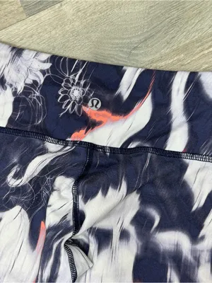 Lululemon Wunder Under Leggings Engineered Deep Mirage Purple White Tie Dye 6 thumbnail 5