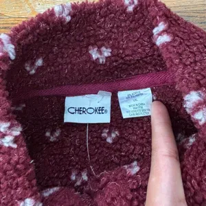 Cherokee Fleece Half zip Christmas sweater thumbnail 3