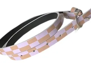 Target Checkered lavender brown belt‎ thumbnail 1