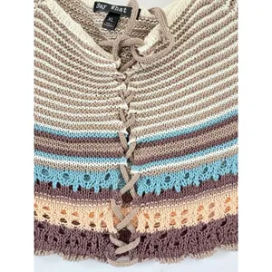 Say What Womens Retro Crochet Knit crop‎ sweater XL NwT thumbnail 3