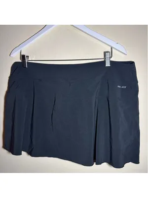 Nike Dri-FIT Athletic Skort Black White Size XL thumbnail 3