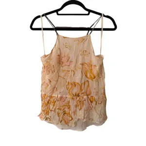 ANTHROPOLOGIE HD In Paris Joselyn Chiffon Watercolor‎ Floral Cami Blouse Small thumbnail 3