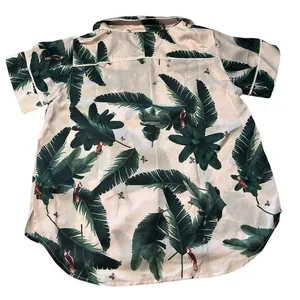 Revolve Plush Women’s Size‎ S Pink Jungle Print Satin Pajama Set Tropical Shorts thumbnail 11