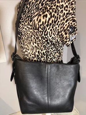 Coach Black Leather Shoulder Hobo Bag thumbnail 5