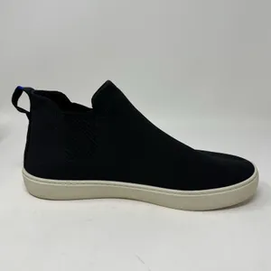 Rothy's Chelsea Sneakers Womens Size 10.5 Black Knit Pull On Shoes Boots Booties thumbnail 6